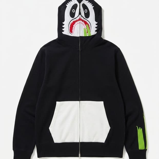 베이프 판다 후드 집업(bape panda full zip hoodie)