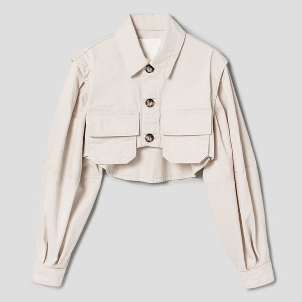 LEINWANDE Short Shirts Jacket - White
