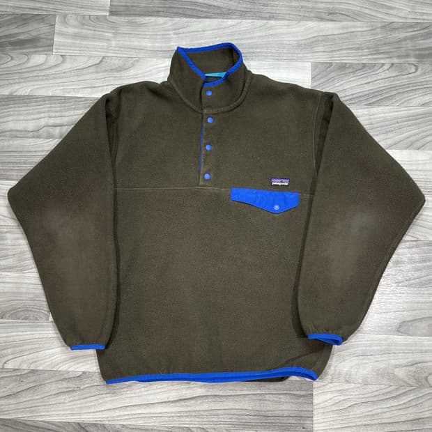 10s 파타고니아 신칠라 스냅-T 카키/블루
