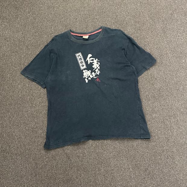 XL)Japanese vintage 프린팅 반팔 (구멍)