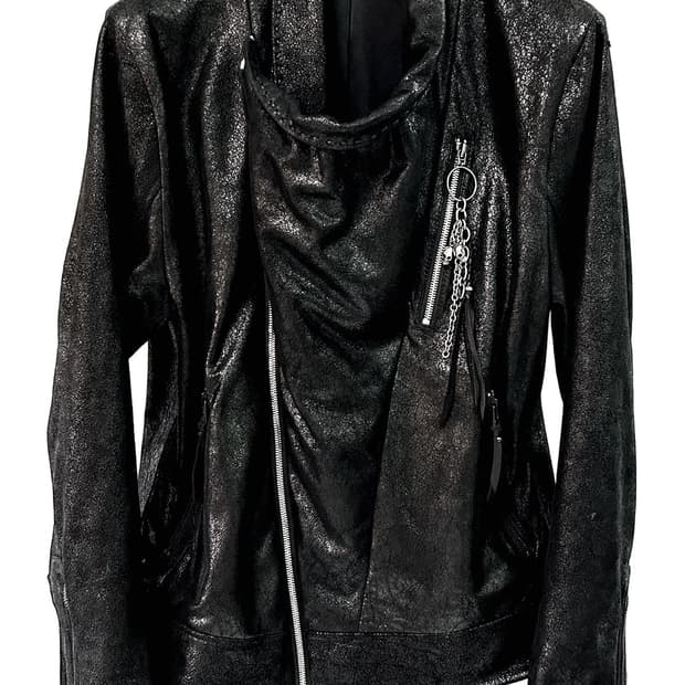 Kmrii 드레이프레더자켓