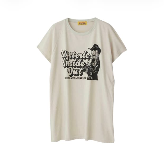(W) 히스테릭 글래머 인사이드 아웃 티셔츠 베이지
