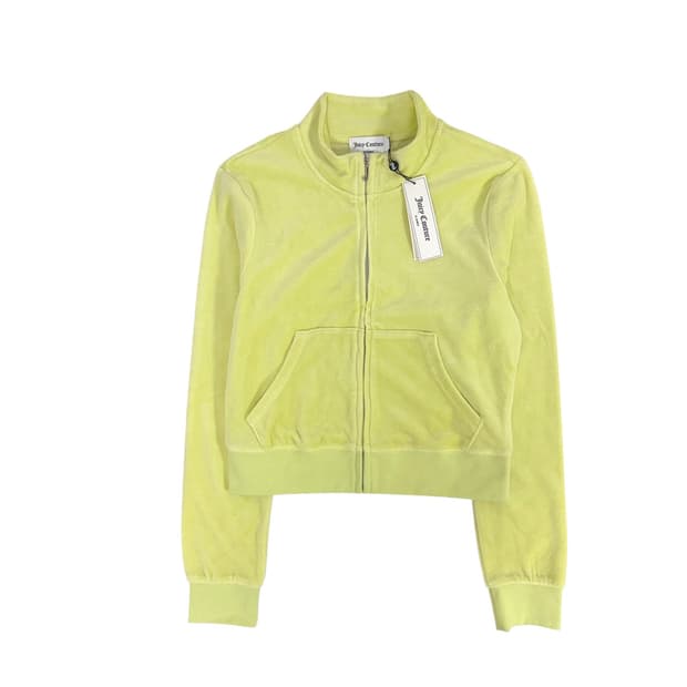 쥬시꾸띄르 벨벳 레몬 집업 m