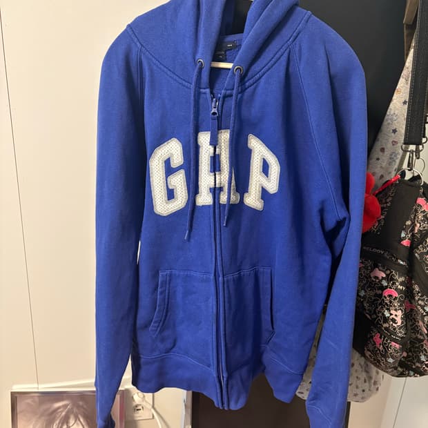 갭 도트 후드집업