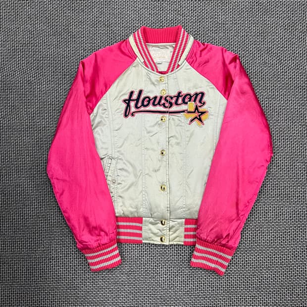 엠엘비 실버핑크 바시티 자켓