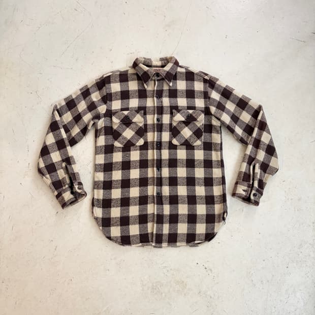 DUBBLE WORKS 더블웍스 빈티지 플란넬 셔츠 36