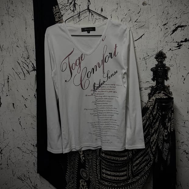 Vintage lettering long-sleeved