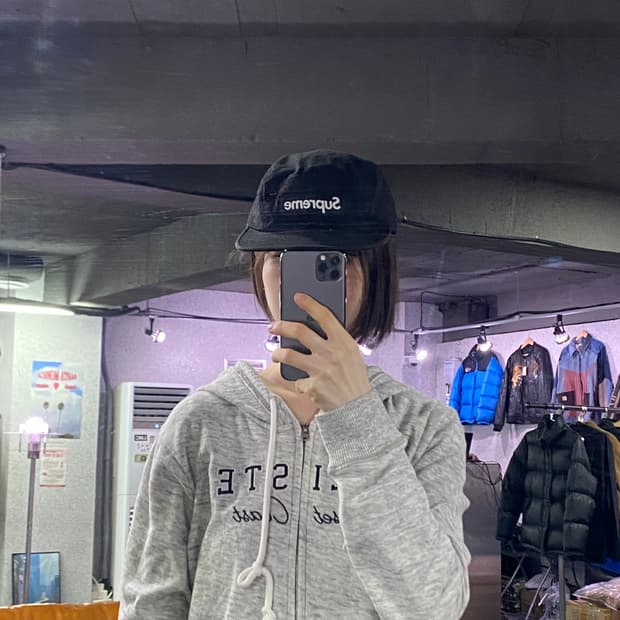 슈프림 블랙 캠프캡 B3869