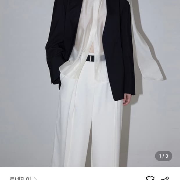 르네제이 OUR TIE BLOUSE - BLACK