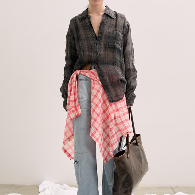 [52] 아워레가시 퍼넘브라 어보브 체크 셔츠