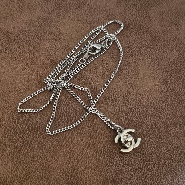 458 샤넬 빈티지 목걸이 / 정품 업사이클링 남자목걸이 남여공용