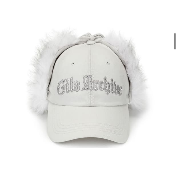 길라아카이브 퍼 핫픽스 로고 이어플랩 볼캡 모자