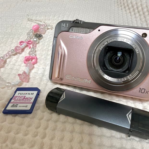 교환양도) 츄 디카 카시오 엑슬림 h15 핑크 casio exilim