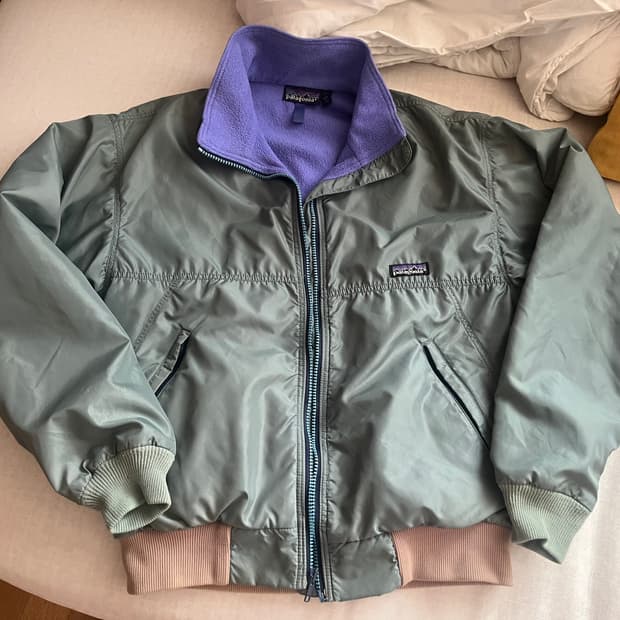 파타고니아 쉘드 신칠라 봄버 자켓 USA 남녀공용 집업 블루종 플리스