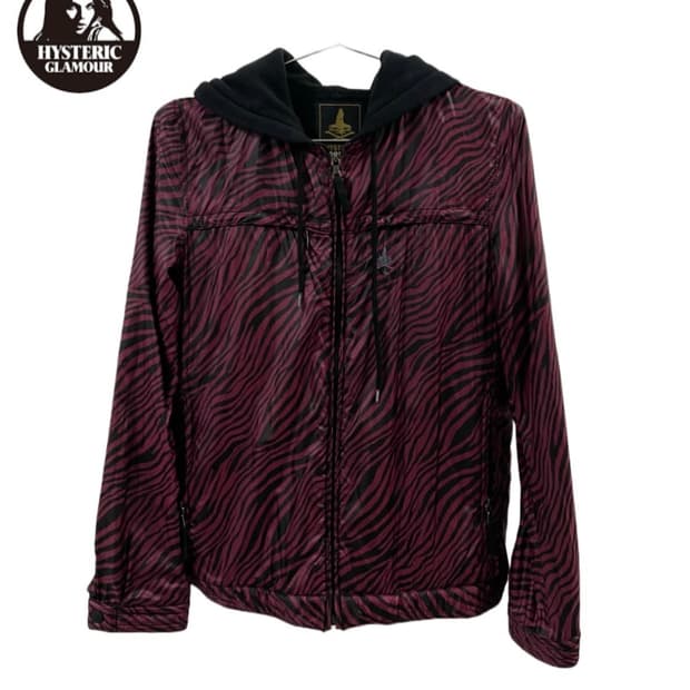 히스테릭글래머 핑크 후드 자켓