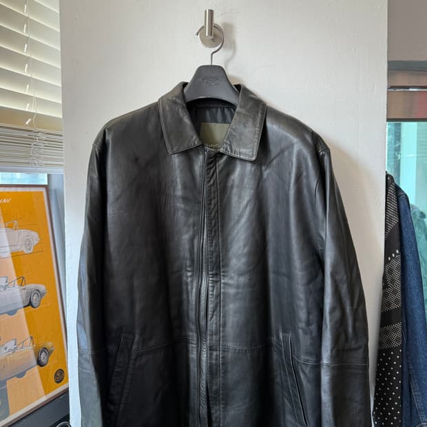 헨리코튼 양가죽 가죽자켓 XL