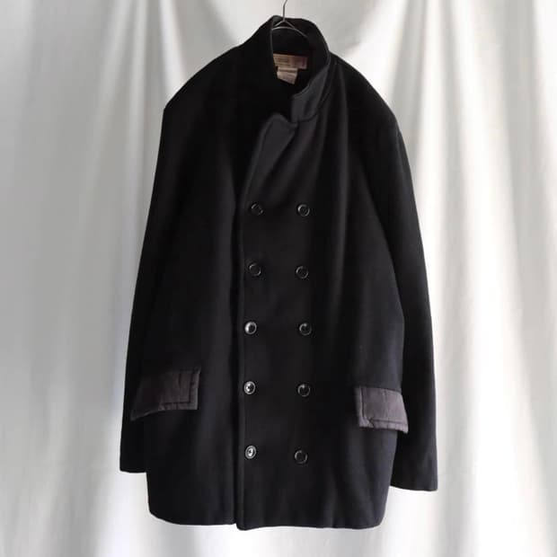 00s black double breasted coat