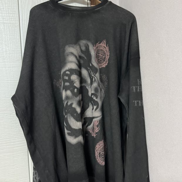 트래비스스캇 내한 롱슬리브 와플 L , XL 