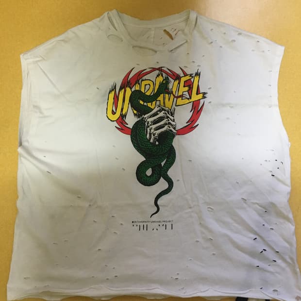 언레블프로젝트 디스트레스드 그런지 민소매 