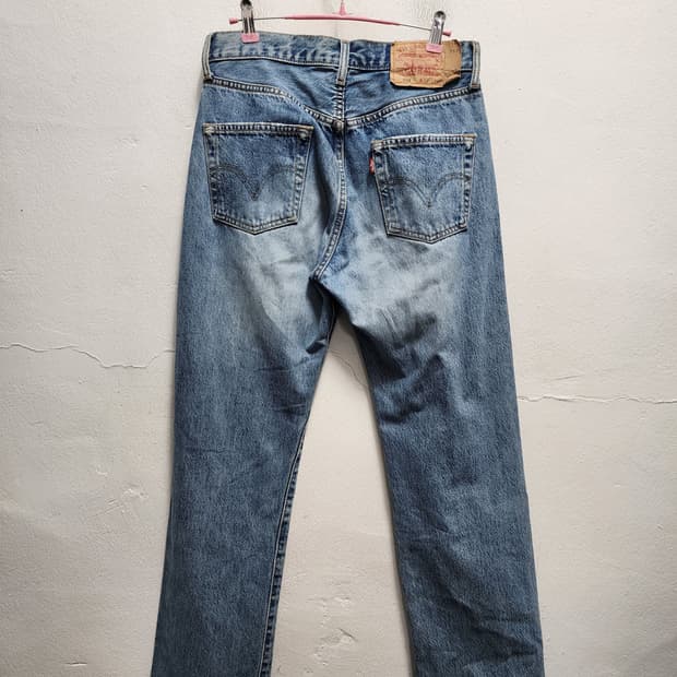 리바이스 빈티지 501 청바지 데님 