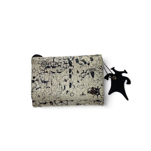 비비안웨스트우드 스키드 가죽 지갑