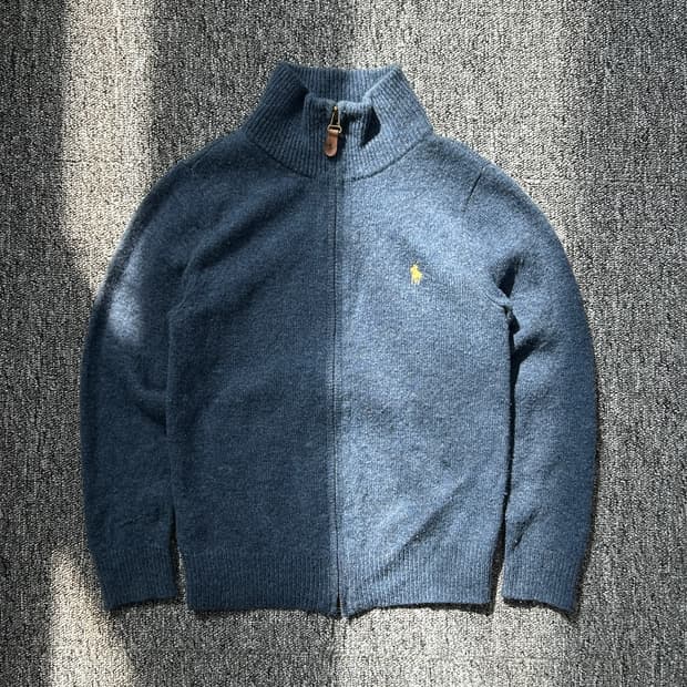 폴로 랄프로렌 램스울 니트집업