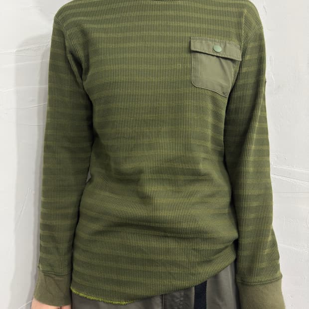 columbia green stripe top