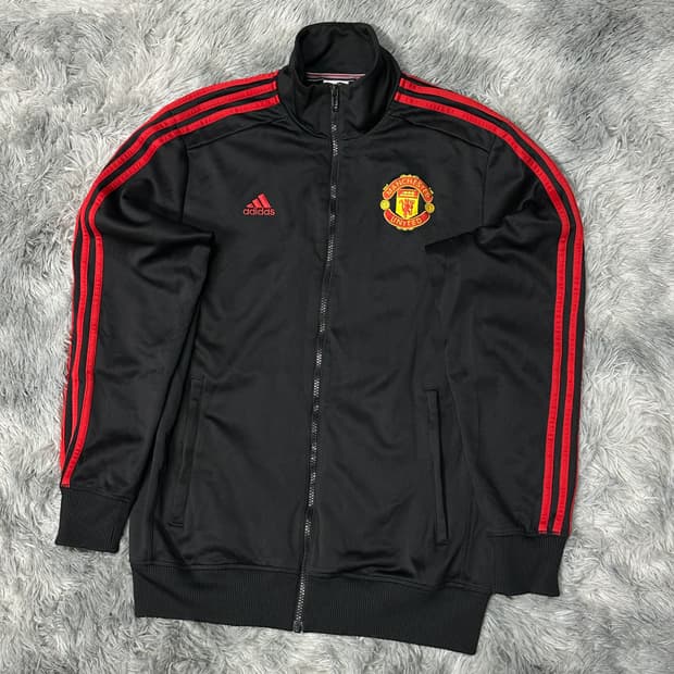 아디다스 맨유 블랙 트랙탑 XL