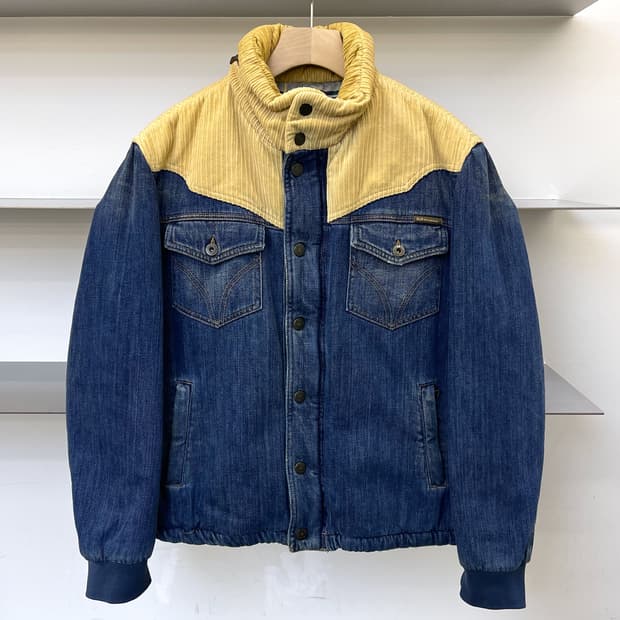 돌체 앤 가바나 코듀로이 데님 푸퍼 자켓