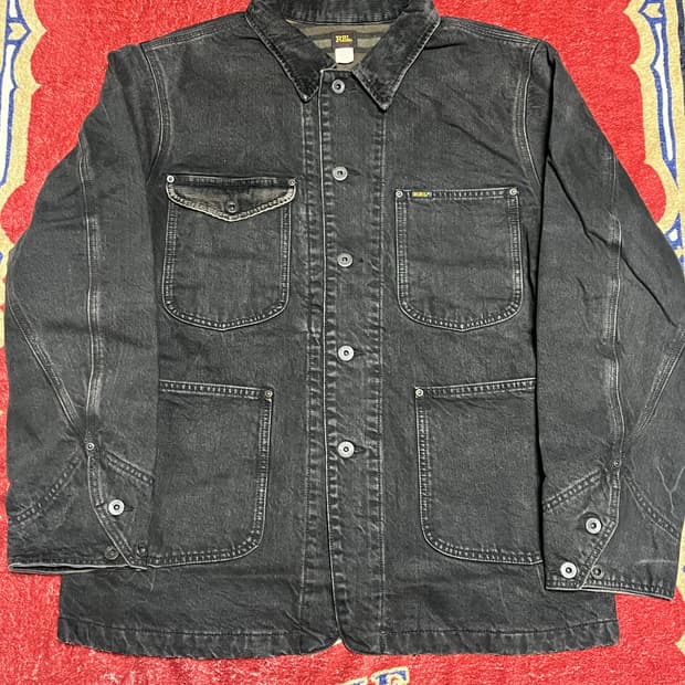 RRL 코듀로이 칼라 데님 자켓