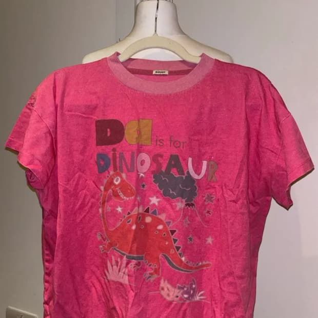 DIRDDY 핑크 다이노소어 반팔