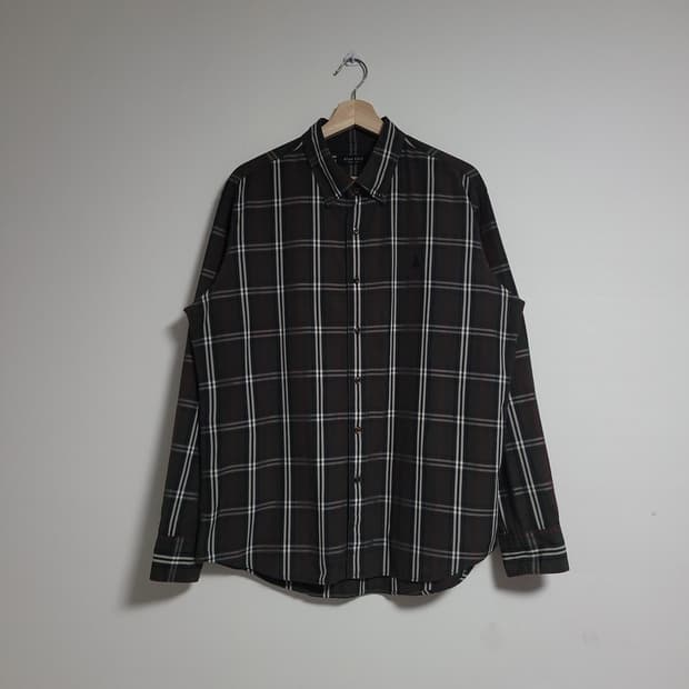 (110) BEANPOLE  빈폴 체크 남방 셔츠 슬림핏