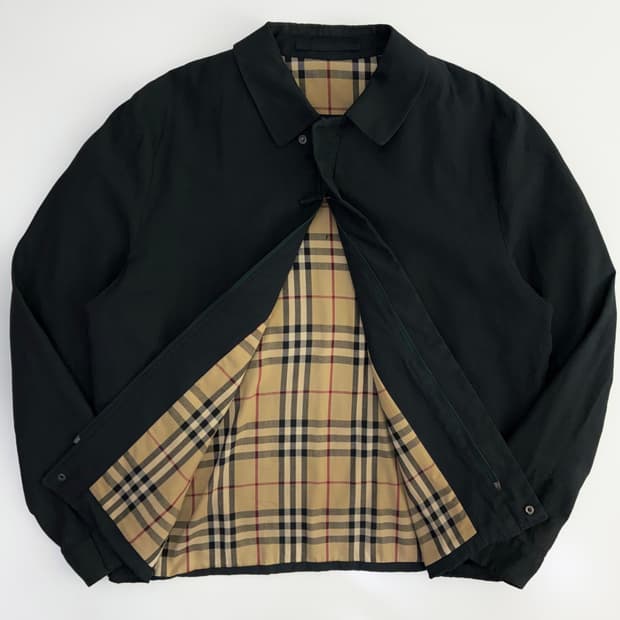 Burberry 버버리 노바체크 블랙 애시데일 블루종 자켓