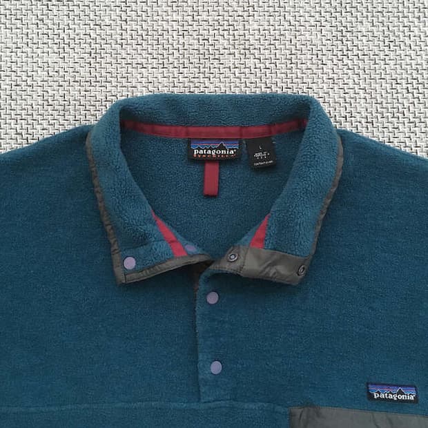90s USA made Teal blue Synchilla Snap-t 