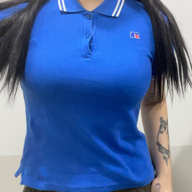 Russell Athletic 러셀 Pk 카라 슬림핏 반팔티셔츠