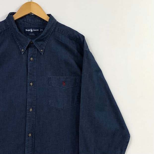 Xxl 폴로 데님 셔츠
