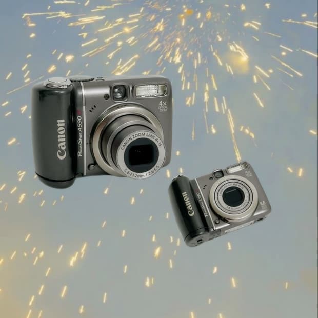 건전지디카!) 캐논 파워샷 a590 Powershot 빈티지 디카