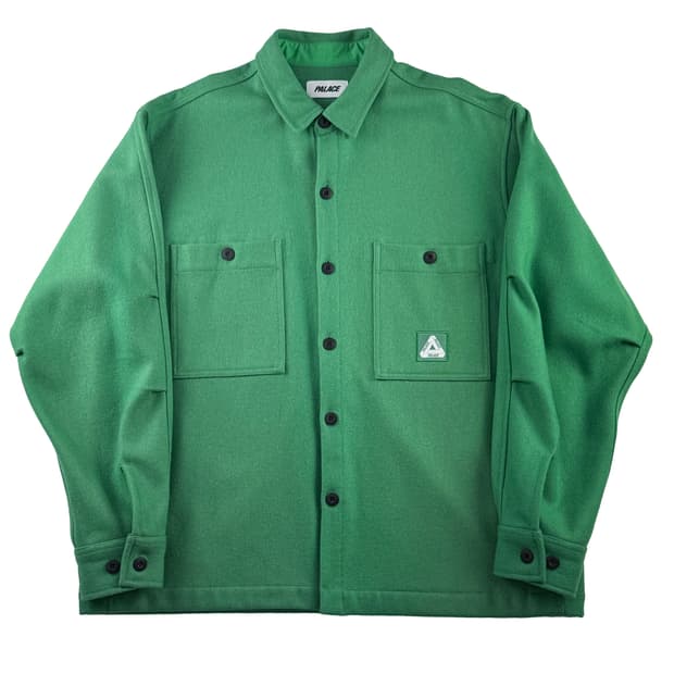 팔라스 울 셔츠 자켓 스위트 피 그린