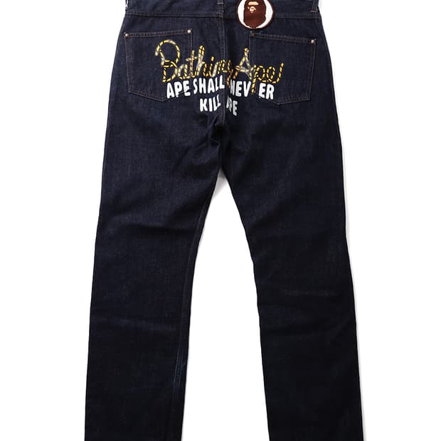 A BATHING APE Champion Denim Pants