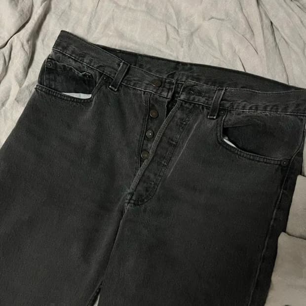 90s 리바이스 501 블랙진 32x30