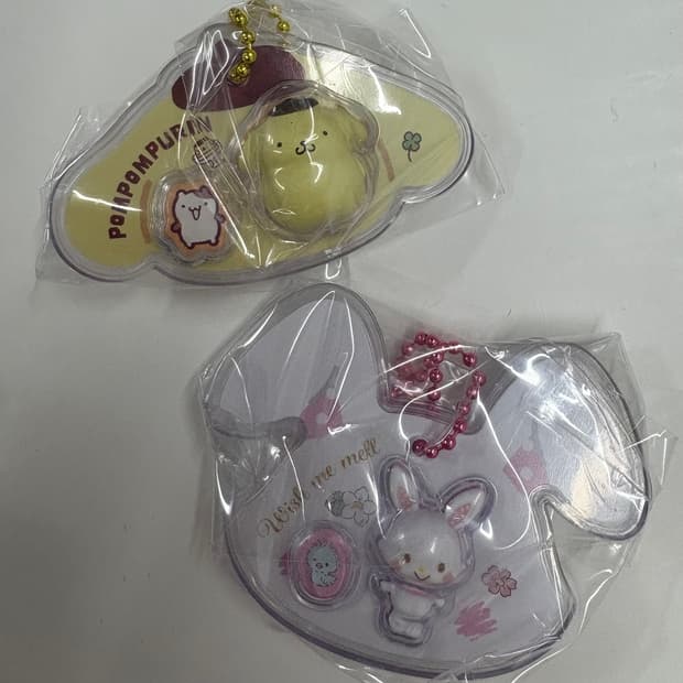 2종일괄) 반다이 산리오 초코볼 캐릭터즈 패키지 참 키링