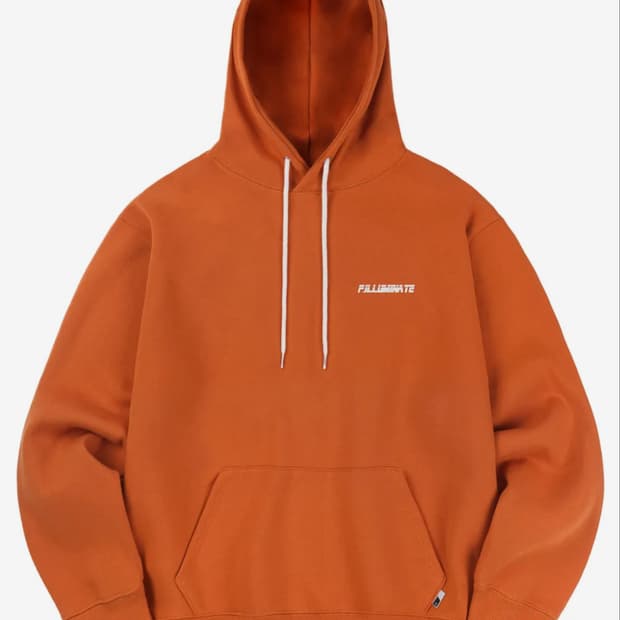 필루미네이트 오렌지 후드티 후드집업 L
