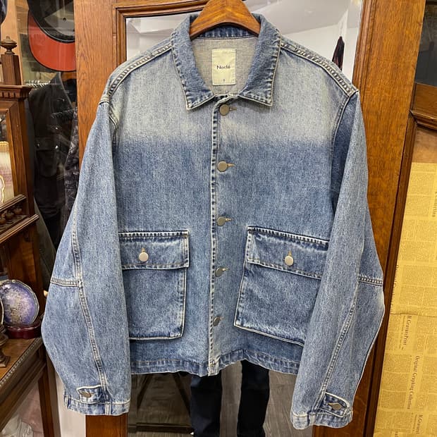 노클 데님 워크자켓