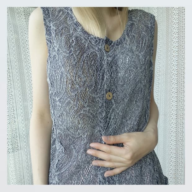 Grey Long Vest 그레이 롱 베스트