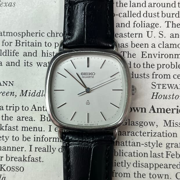 SEIKO 3핸즈 스퀘어 쿼츠