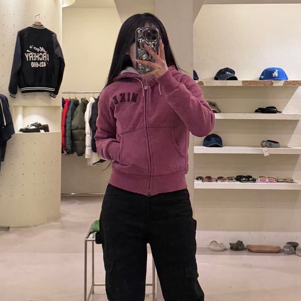 나이키 보아 후드집업 핑크 U1035