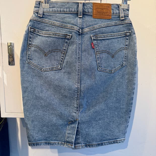 리바이스 데님 미디 스커트