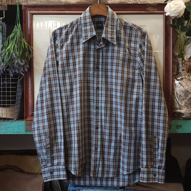 휴고보스 체크셔츠 쉐도우 체크 M