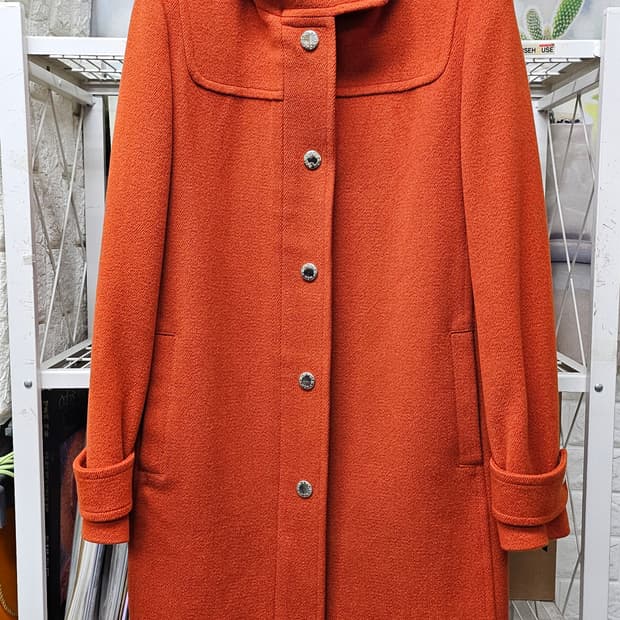 mcm 여성코트 슬림66 울 후드코트 겨울반코트 AD24