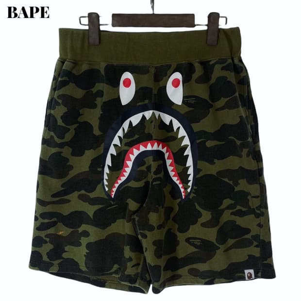 Bape 1st Green Camo Half pants